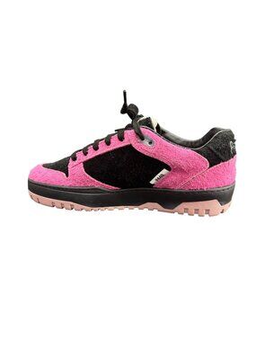 P448 Mason Women's Colorblock Suede Low Top Sneaker Pink/Black, Size 38 NWOB